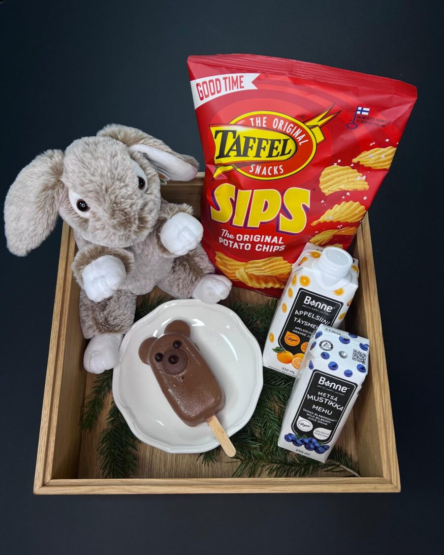 Delight your little ones with a heartwarming surprise made just for them. Includes a cuddly stuffed animal of choice, a sweet treat, a savory snack, and a refreshing soft drinks. A perfect way to make their stay even more magical and memorable.
