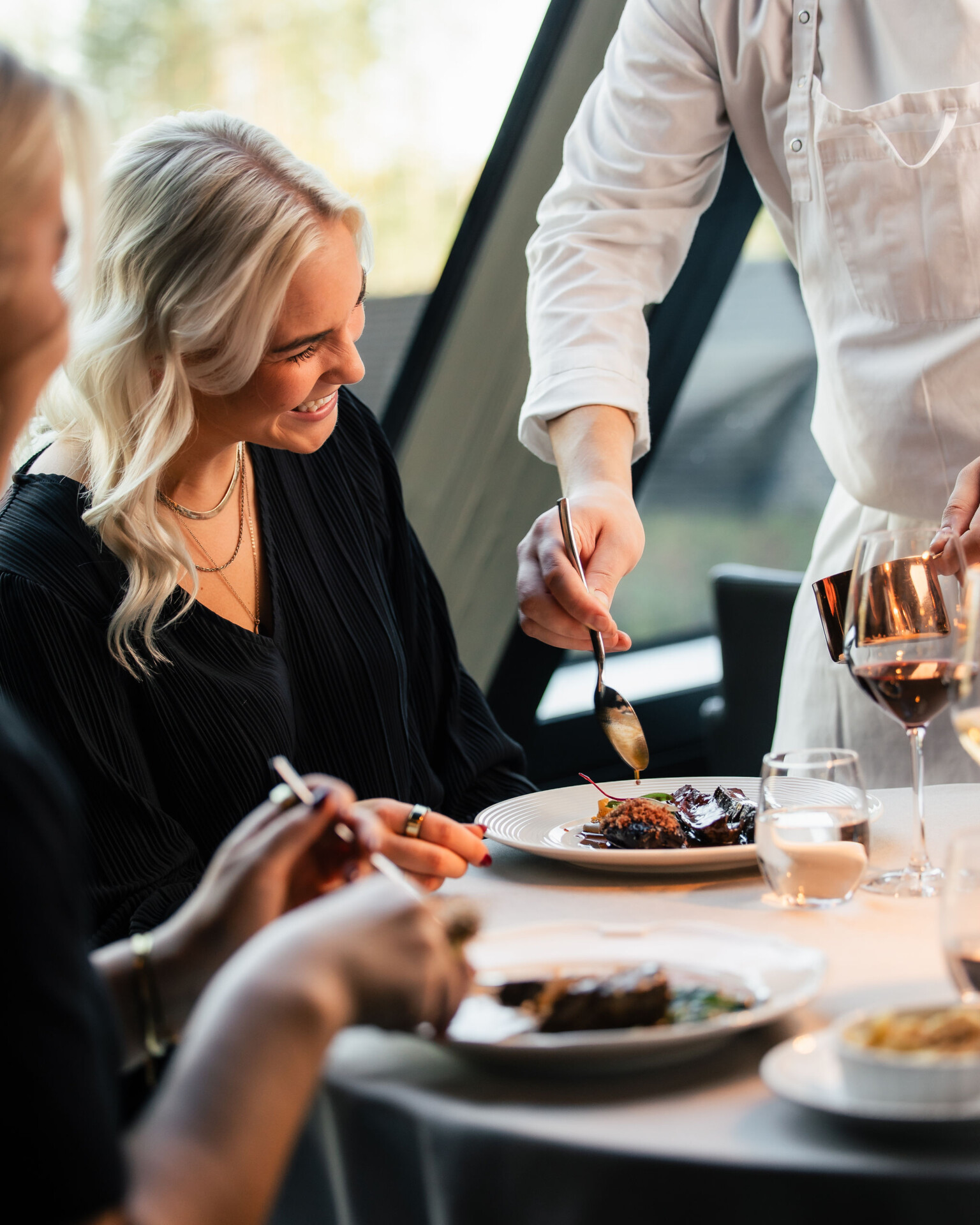 People enjoying lunch at Restaurant Gallis, Rovaniemi